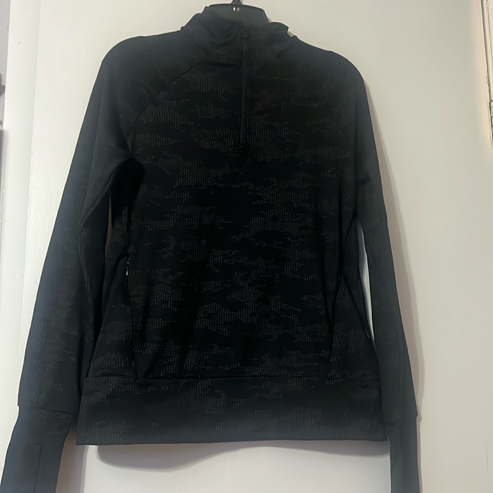 Black active quarter zip sweater